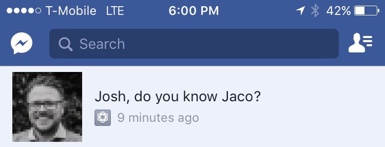 With little social activity, Facebook disrupts with notifications like this, designed to draw you back in.