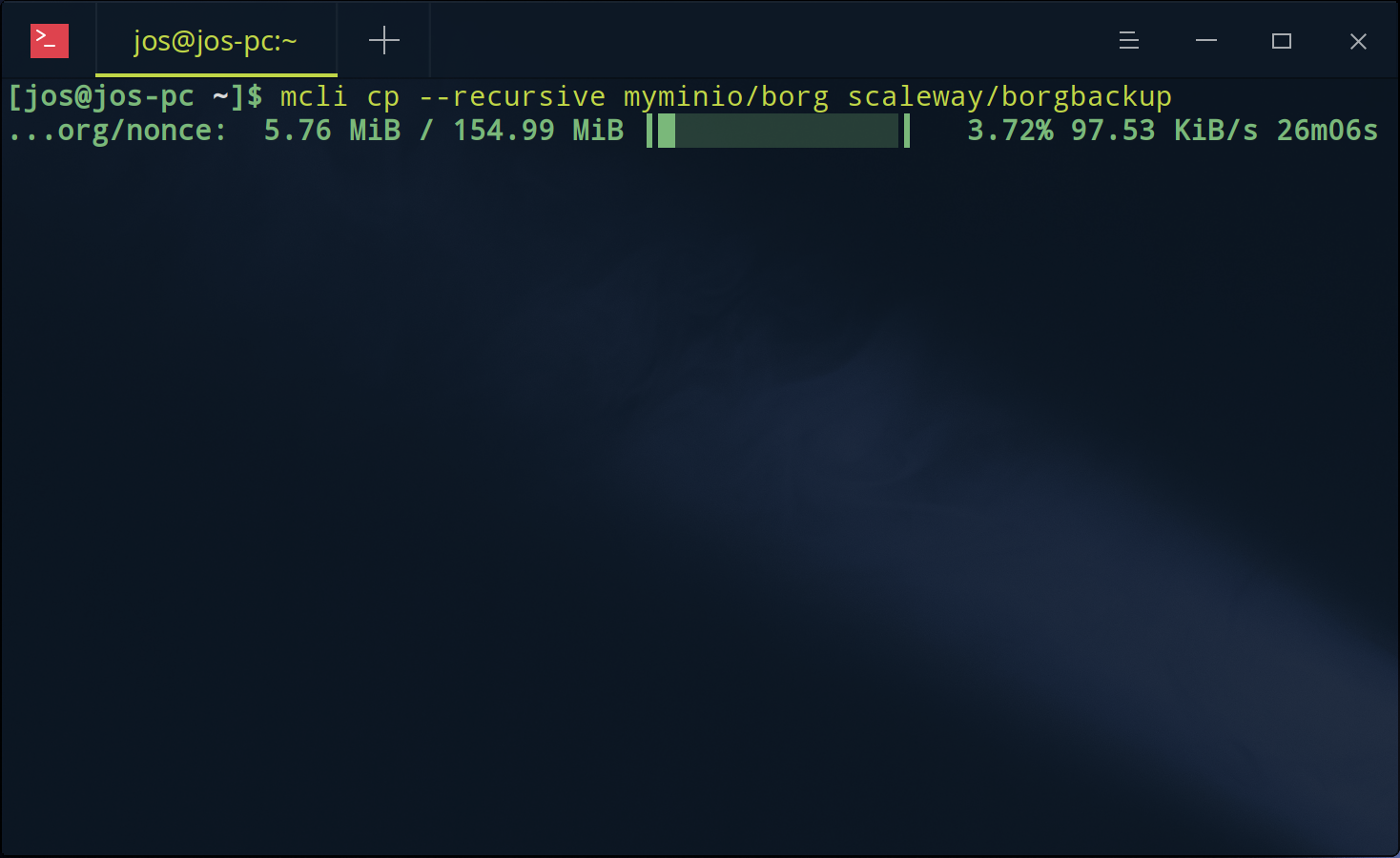 Migrating data from MinIO to Scaleway using Minio Client.