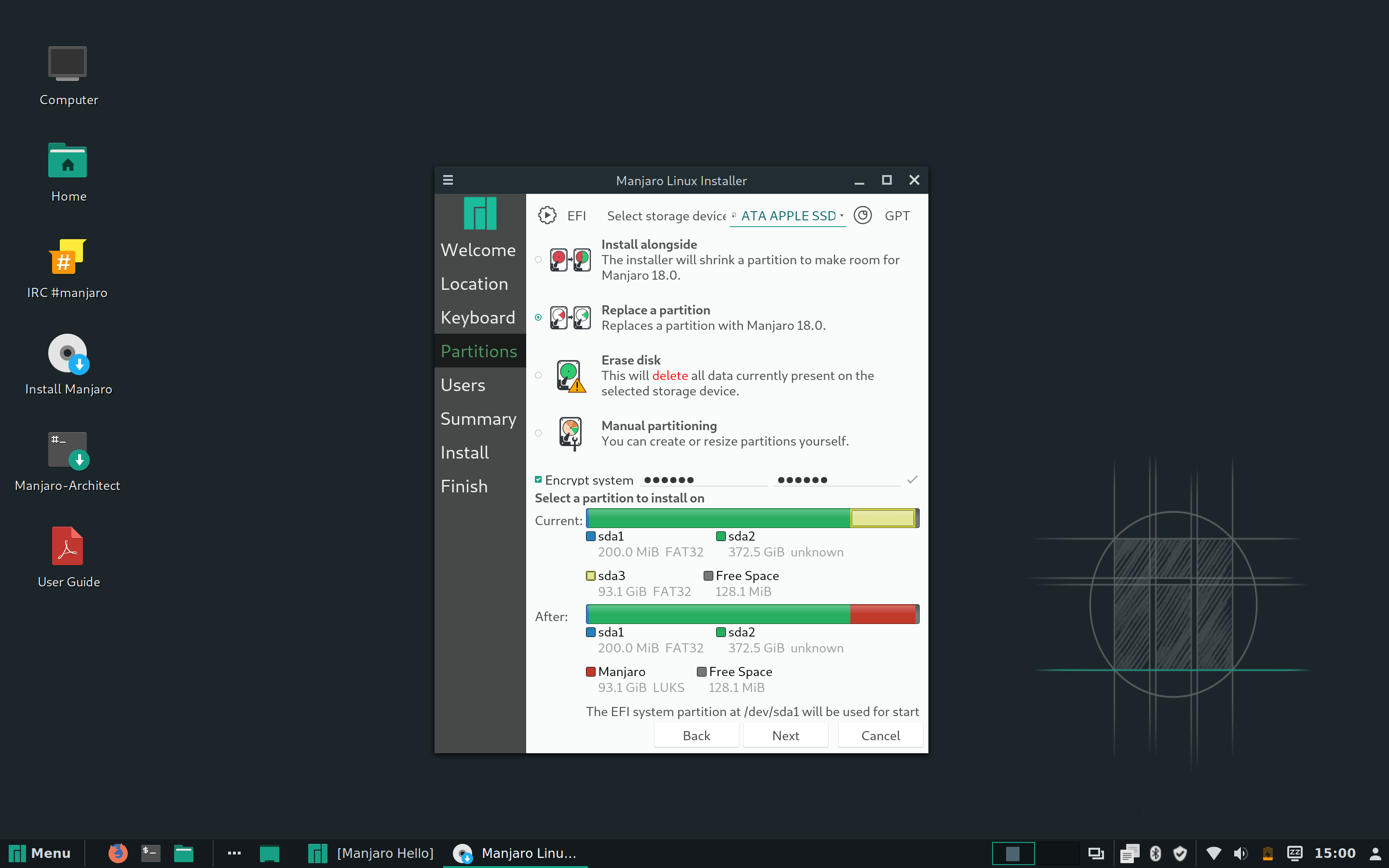 Manjaro Install Wizard