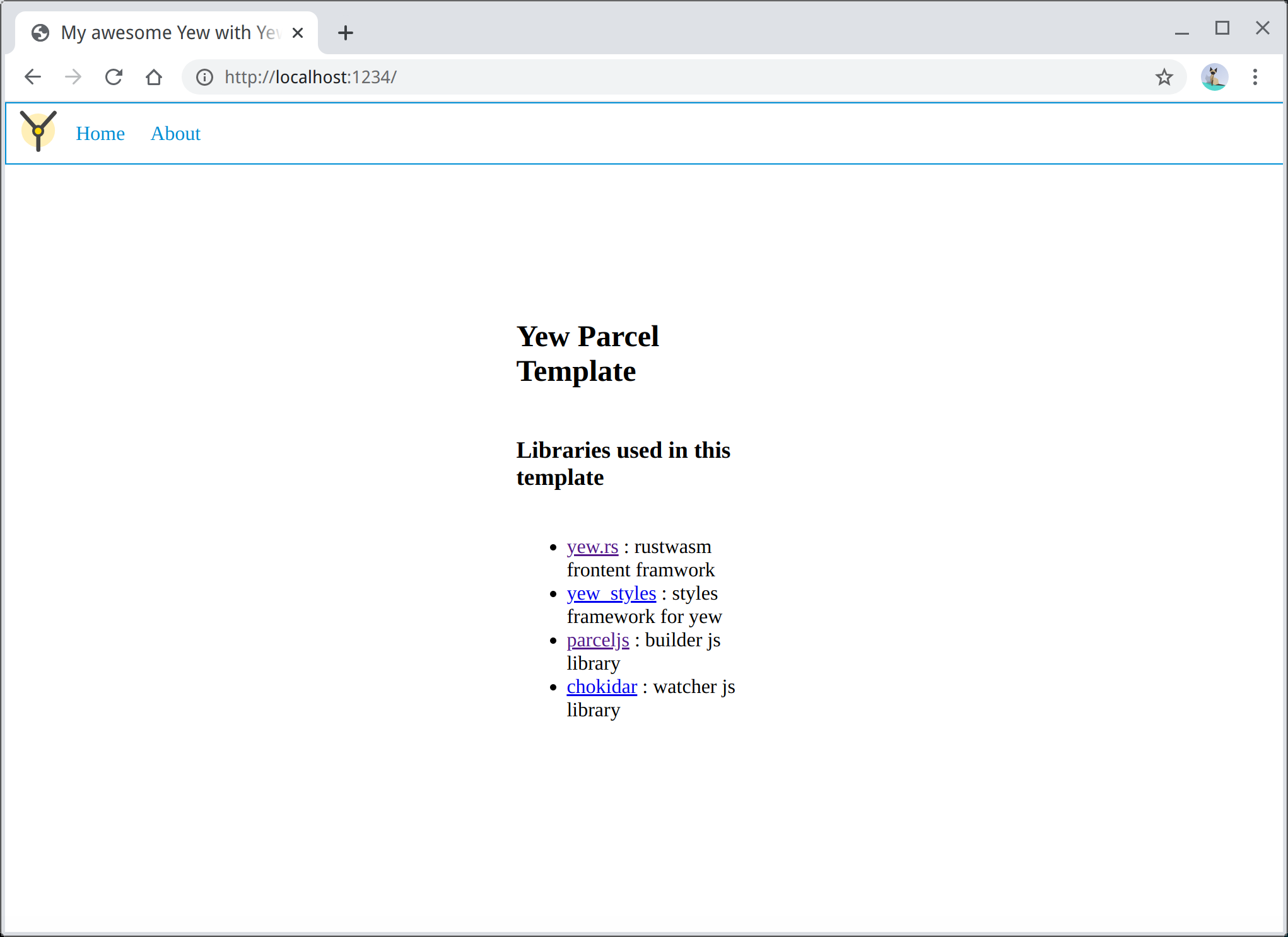 browser window