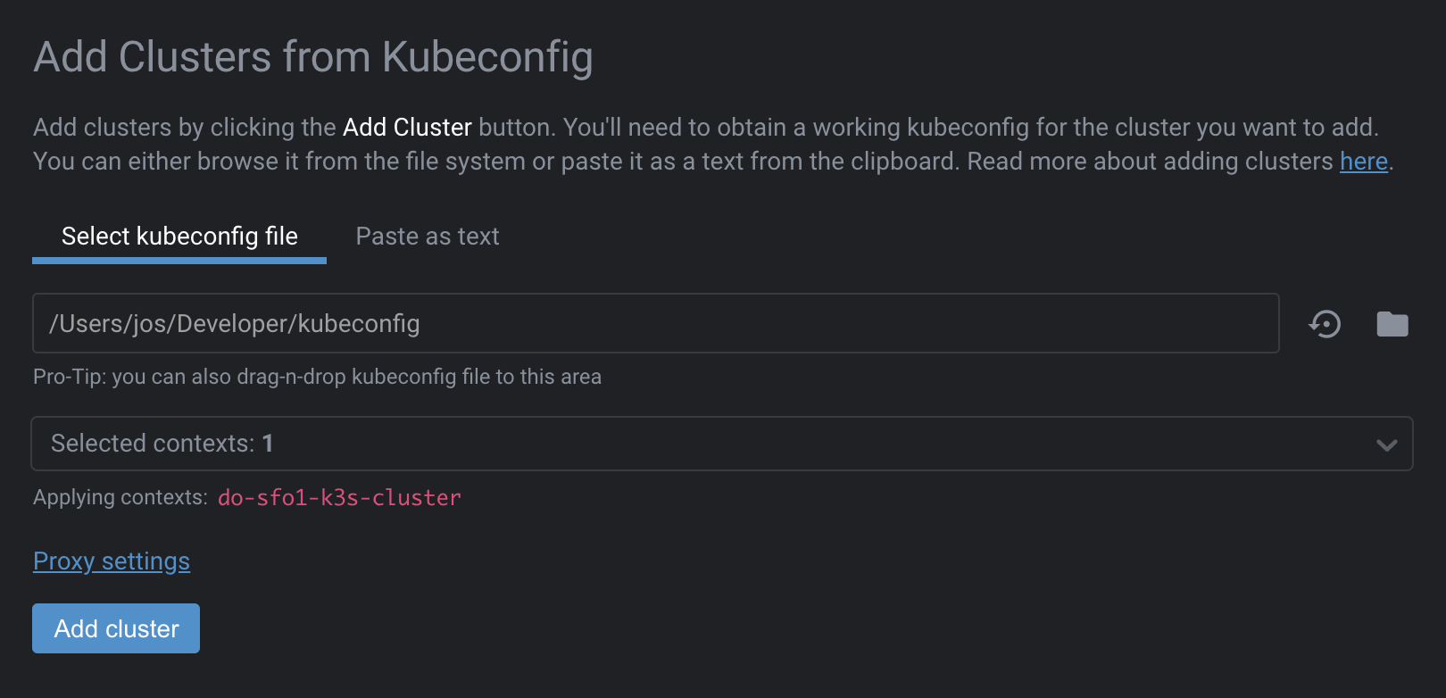 add cluster