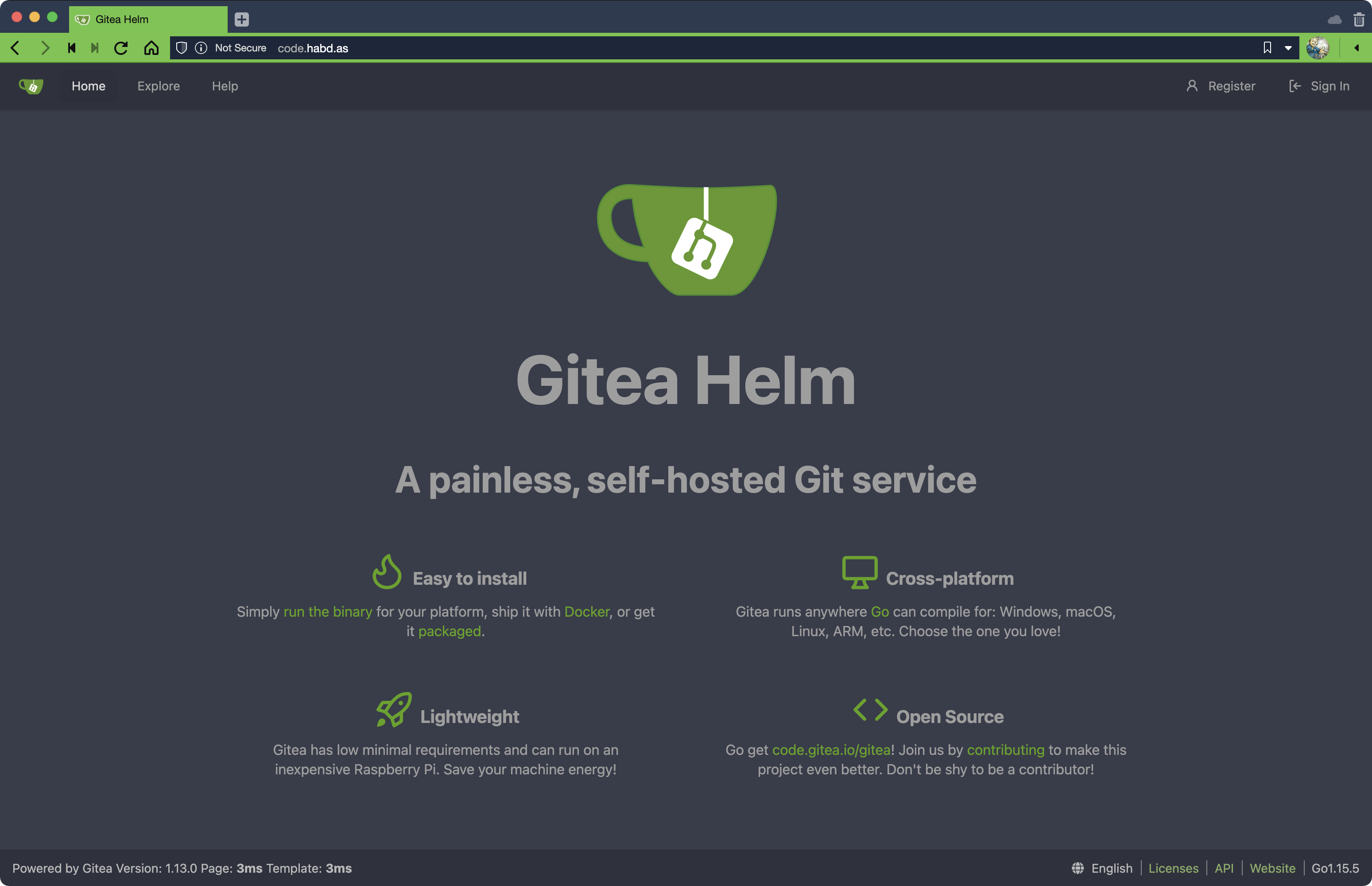 gitea insecure